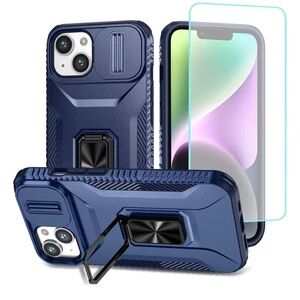 Shockproof Armor Slide Camera Ring Phone Case For iPhone 13 Pro
